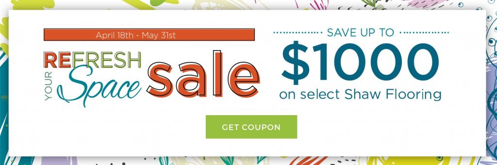 Refresh Your Space Sale | Vic's Carpet & Flooring