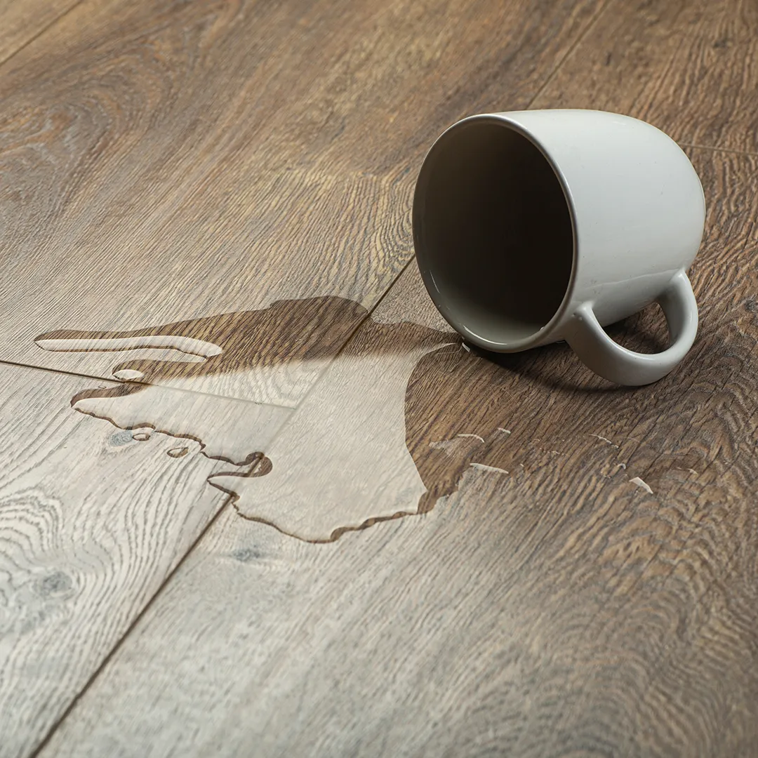 Hardwood spill | Vic's Carpet & Flooring