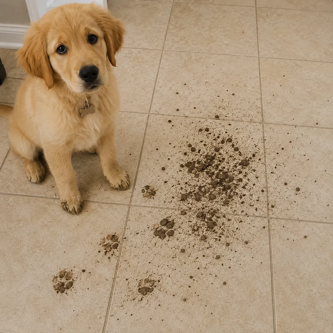 Tile Care - Dog spill | Vic's Carpet & Flooring