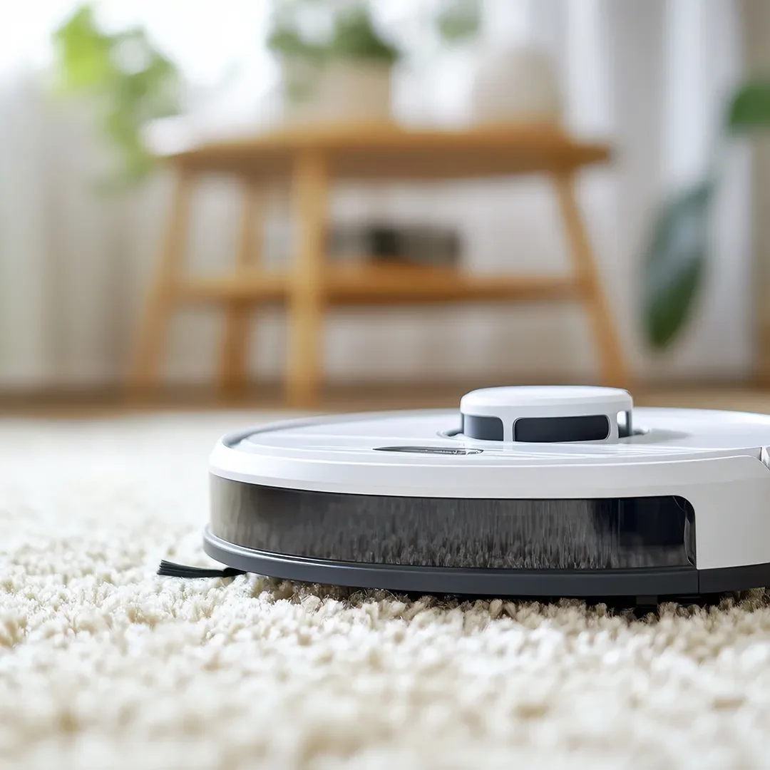 Robot Vacuum Cleaning Carpet | Vic's Carpet & Flooring